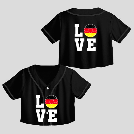 Germany World Cup Crop Top Baseball Jerseys