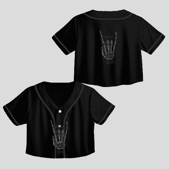 Never better skeleton Crop Top Baseball Jerseys