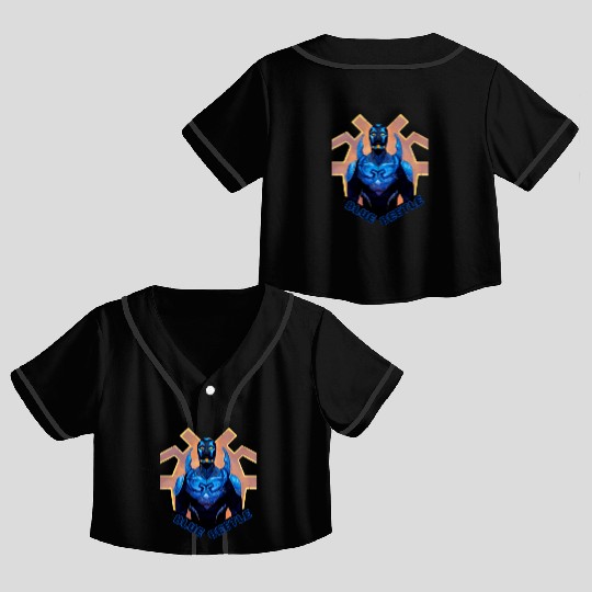 Blue Beetle Crop Top Baseball Jerseys