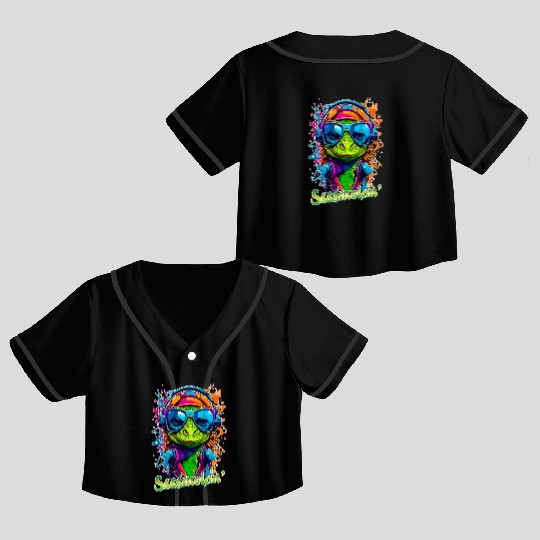 Smokin Lizard Crop Top Baseball Jerseys