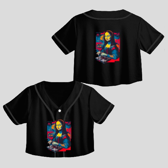Dj Mona Lisa Crop Top Baseball Jerseys