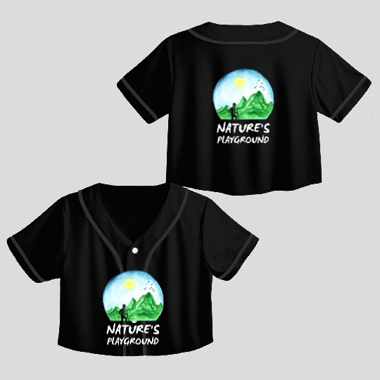 Nature's Playground Crop Top Baseball Jerseys