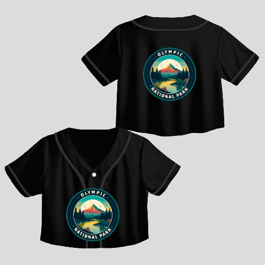 Olympic National Park Crop Top Baseball Jerseys