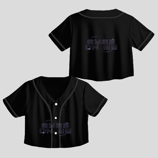 Eyes On Me Crop Top Baseball Jerseys
