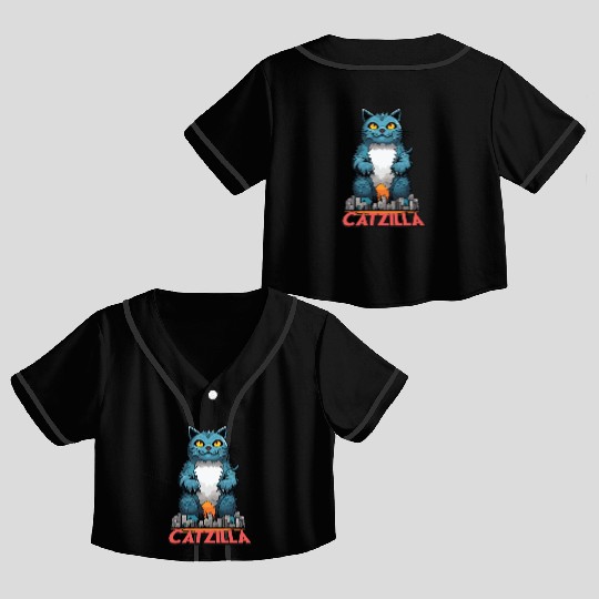 Catzilla Crop Top Baseball Jerseys