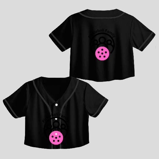 Haden Mango Family Celebration with Pink Crop Top Baseball Jerseys