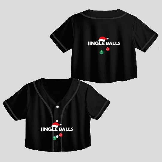 Jingle Bells Crop Top Baseball Jerseys