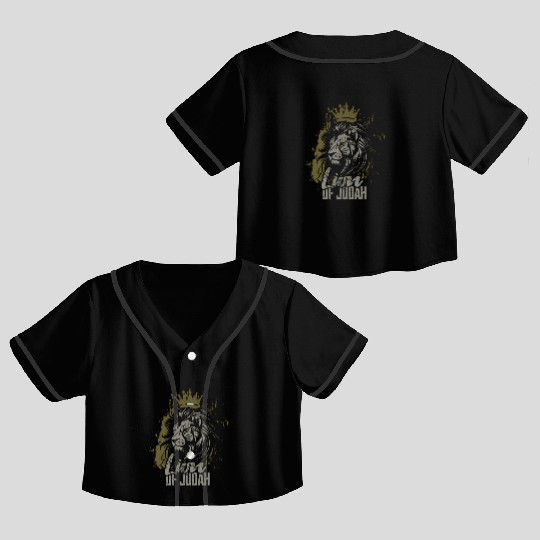 Lion of Judah Crop Top Baseball Jerseys