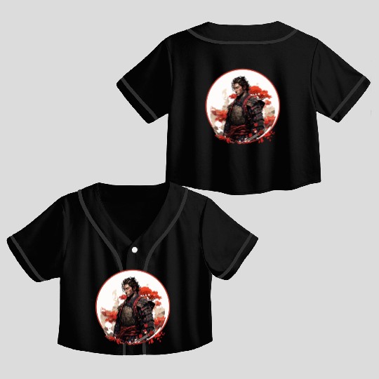 Brave Samurai Crop Top Baseball Jerseys