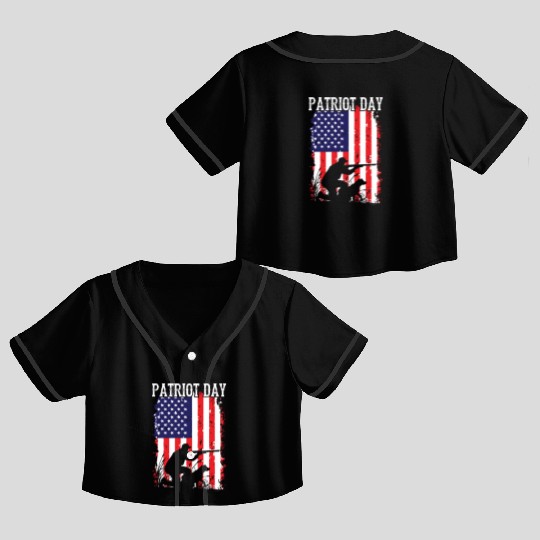 Patriot Day Crop Top Baseball Jerseys