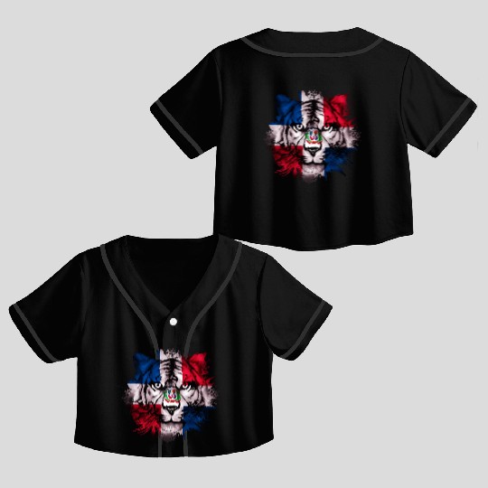 Dominican Republic Crop Top Baseball Jerseys