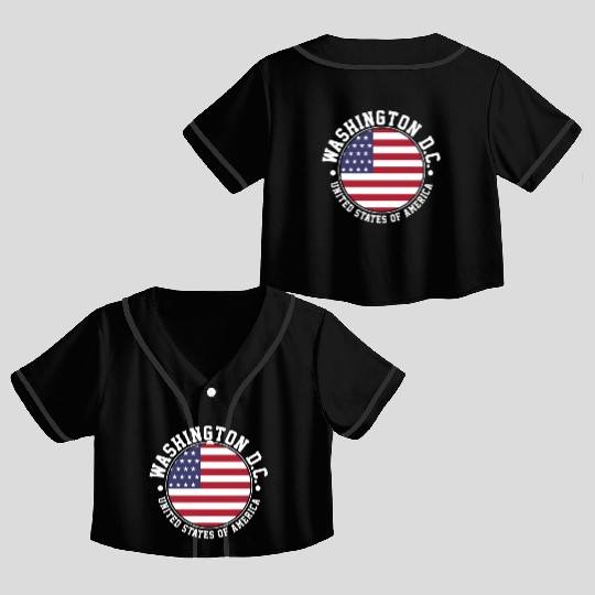 Washington Dc Crop Top Baseball Jerseys