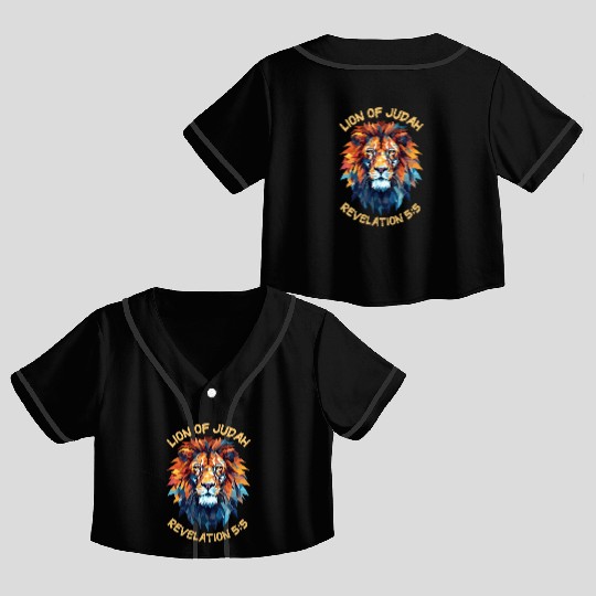 Lion of Judah Crop Top Baseball Jerseys