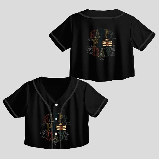 Pi Symbol Math Equations Happy Pi Day Vintage Crop Top Baseball Jerseys