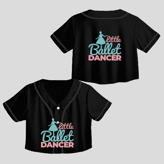Ballet Girl Crop Top Baseball Jerseys