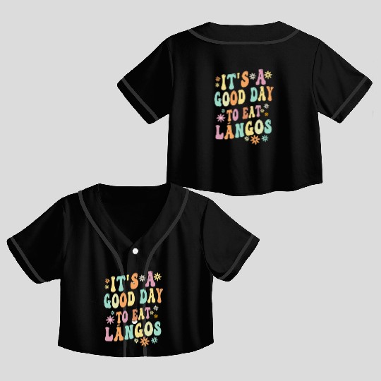 Langos Hungarian Cuisine Crop Top Baseball Jerseys