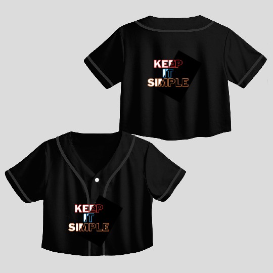 Minimalist Mastery: Keep It Simple Apparel Crop Top Baseball Jerseys
