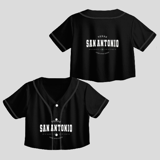 San Antonio (TX) USA Crop Top Baseball Jerseys
