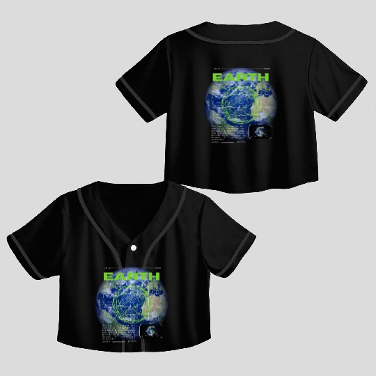 Earth Crop Top Baseball Jerseys