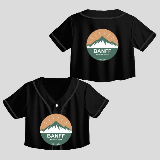 Banff National Park Crop Top Baseball Jerseys
