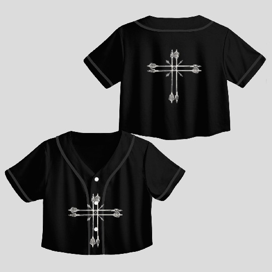 Archery Arrows Archer Crop Top Baseball Jerseys
