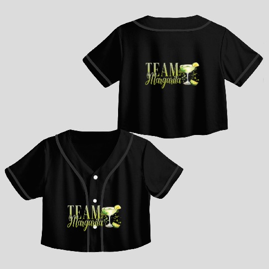 Team Margarita Tequila Stag Party Crop Top Baseball Jerseys