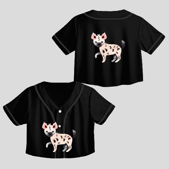 Hyena Crop Top Baseball Jerseys