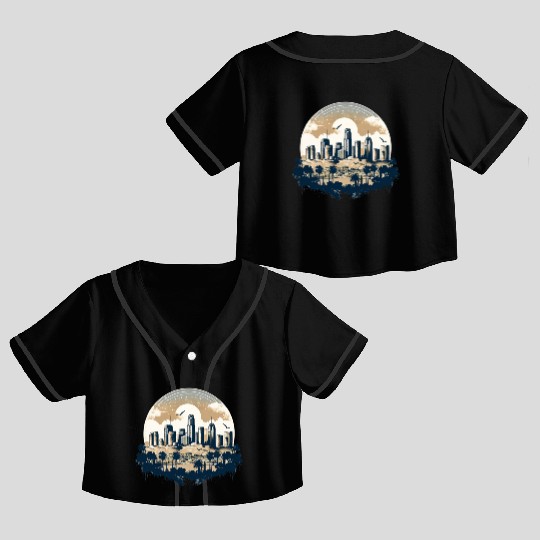 Los Angeles - City of Angels Crop Top Baseball Jerseys