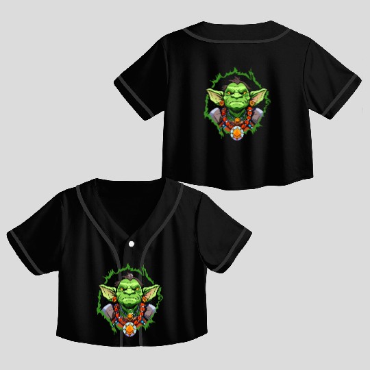 Green Goblin Crop Top Baseball Jerseys