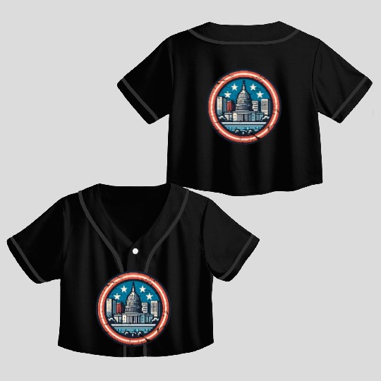 Washington DC Crop Top Baseball Jerseys