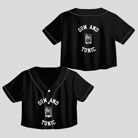 Gym and Tonic Crop Top Baseball Jerseys