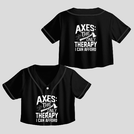 Axe Throwing Enthusiasts Championship Precision Crop Top Baseball Jerseys
