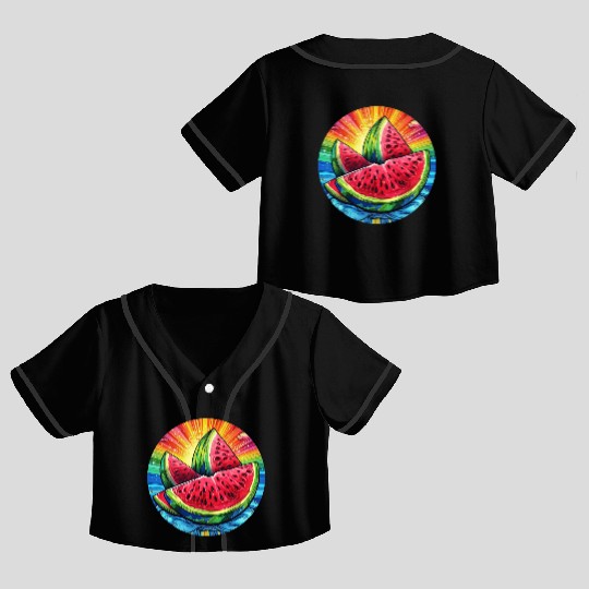 LGBTQ Melon Crop Top Baseball Jerseys