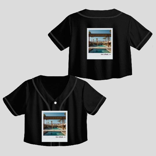 Mono Enterprises "Travels" Palm Springs #4 Crop Top Baseball Jerseys