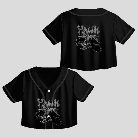 Hawk the Slayer Crop Top Baseball Jerseys