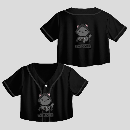 The Rogue Cat Crop Top Baseball Jerseys
