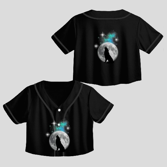 Moon Call Crop Top Baseball Jerseys