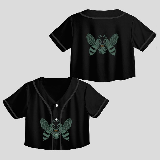 Bee friend Crop Top Baseball Jerseys
