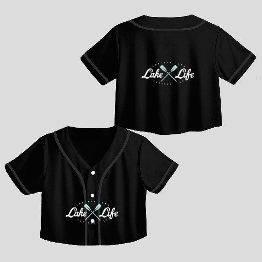 Crystal Vintage Boating Paddle Crop Top Baseball Jerseys