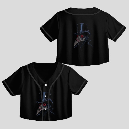 Plague Doctor Crop Top Baseball Jerseys