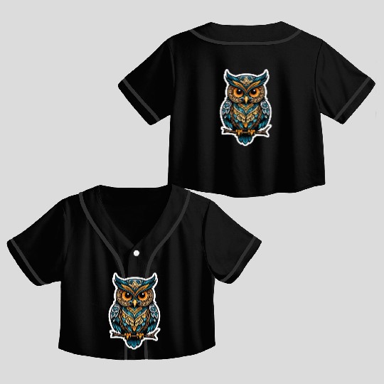 Owl Neo Traditional Crop Top Baseball Jerseys