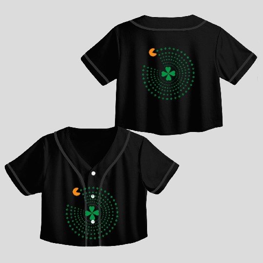 St Patrick Pacman Crop Top Baseball Jerseys