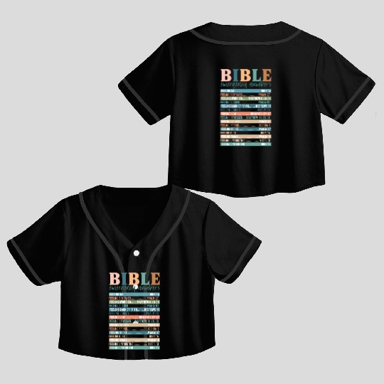 Bible Emergency Numbers Nutrition Facts Crop Top Baseball Jerseys