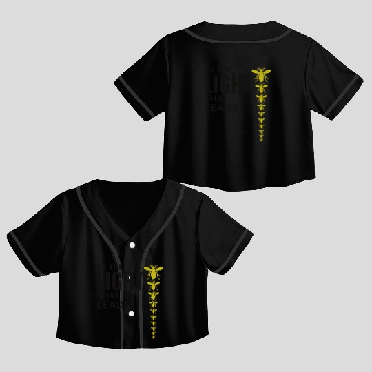 Fireflies Firefly Lightning Bug Insect Collector Crop Top Baseball Jerseys