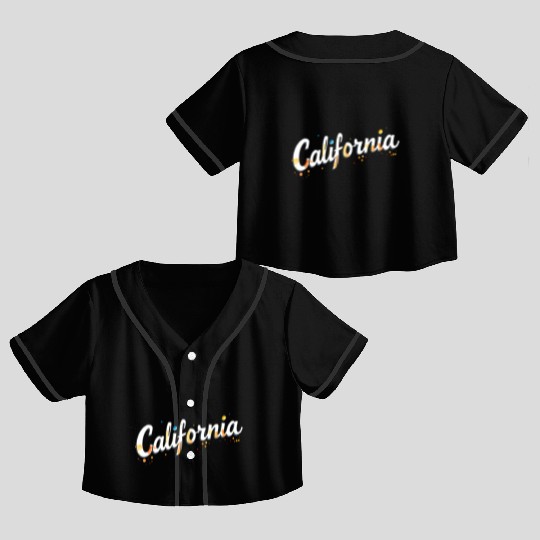 California Golden State gift Crop Top Baseball Jerseys