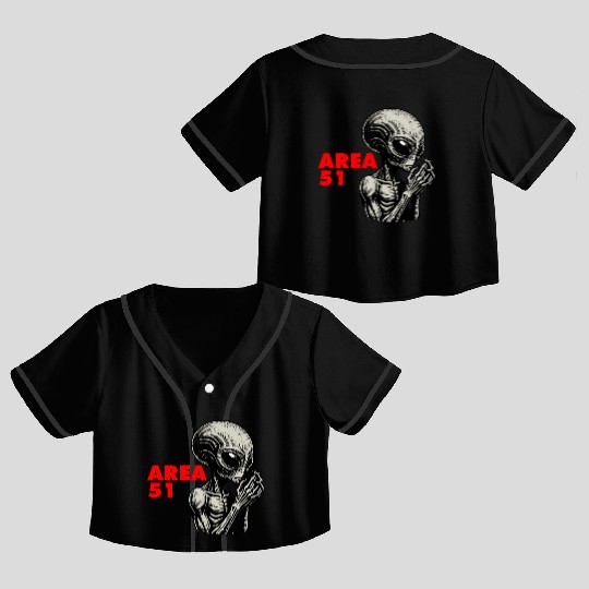 AREA 51 Crop Top Baseball Jerseys