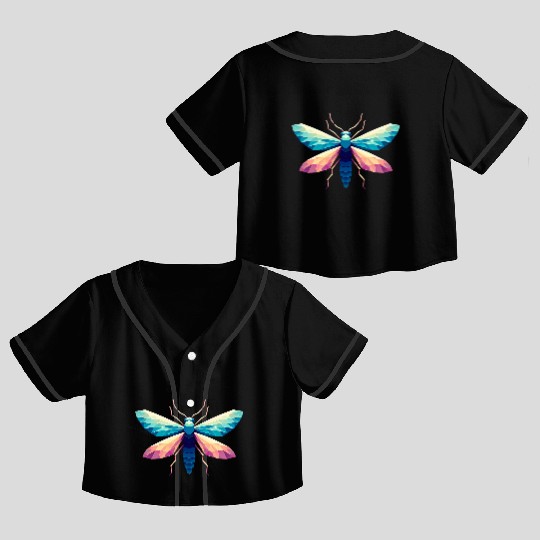 Fireflies,Lightning Bug Crop Top Baseball Jerseys