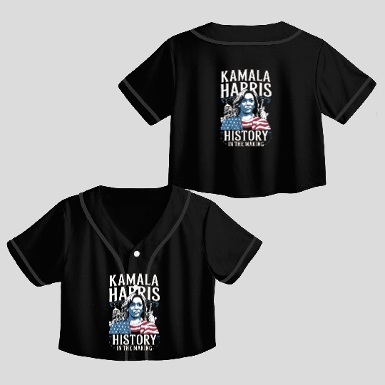 Kamala Harris History in the Making Crop Top Baseball Jerseys