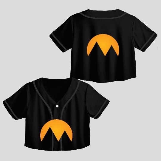 Mountain & Sunrise Crop Top Baseball Jerseys