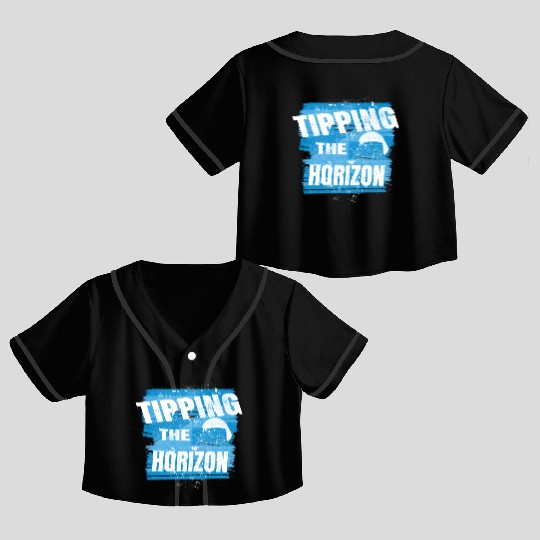 Tipping the Horizon Crop Top Baseball Jerseys